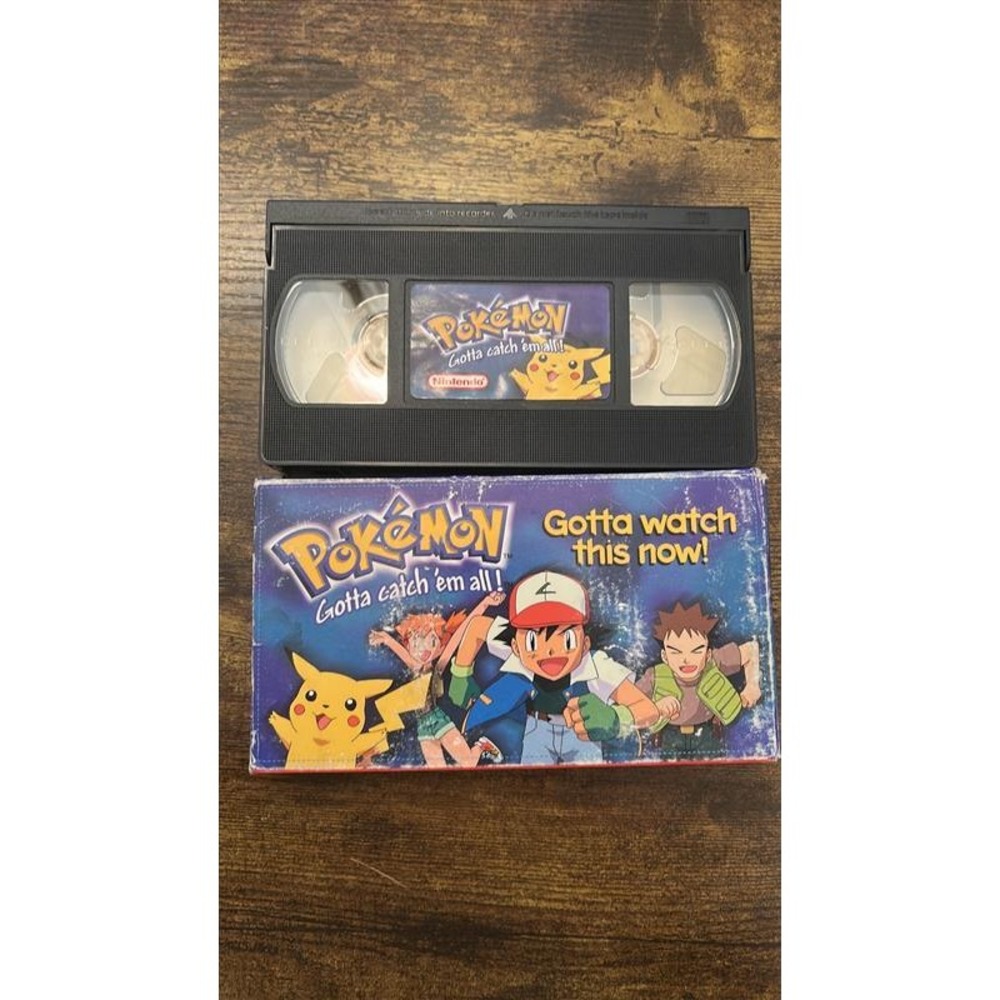 Pokemon Gotta Catch Em All VHS Nintendo Pikachu Ash Misty Brock Vintage Tape